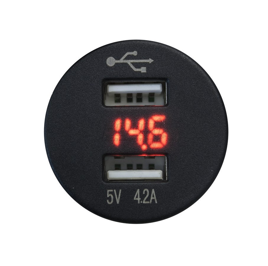 4Connect 4-600156 waterprof USB-charger with voltage display