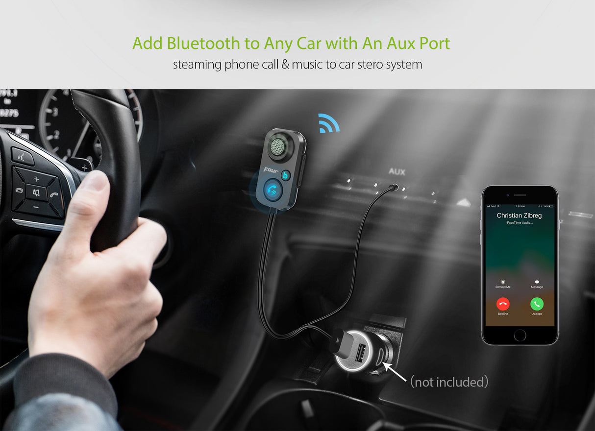 FOUR Bluetooth in-car handsfree / transmitter