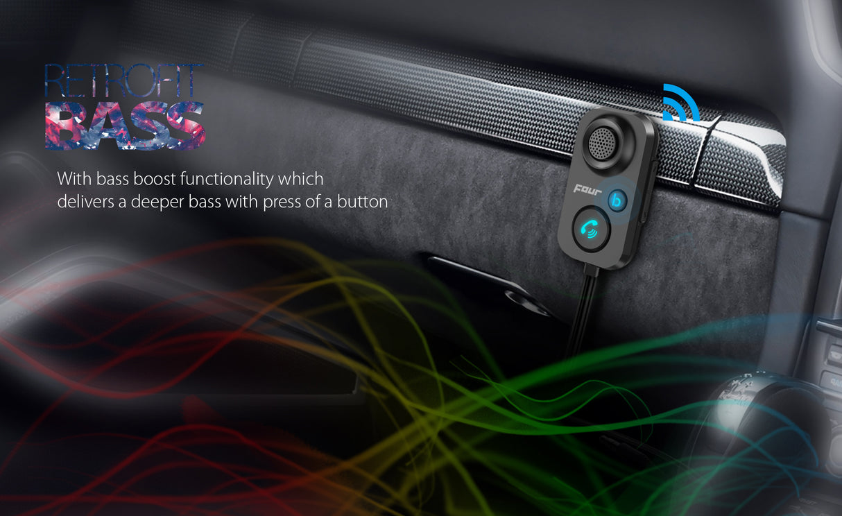 FOUR Bluetooth in-car handsfree / transmitter