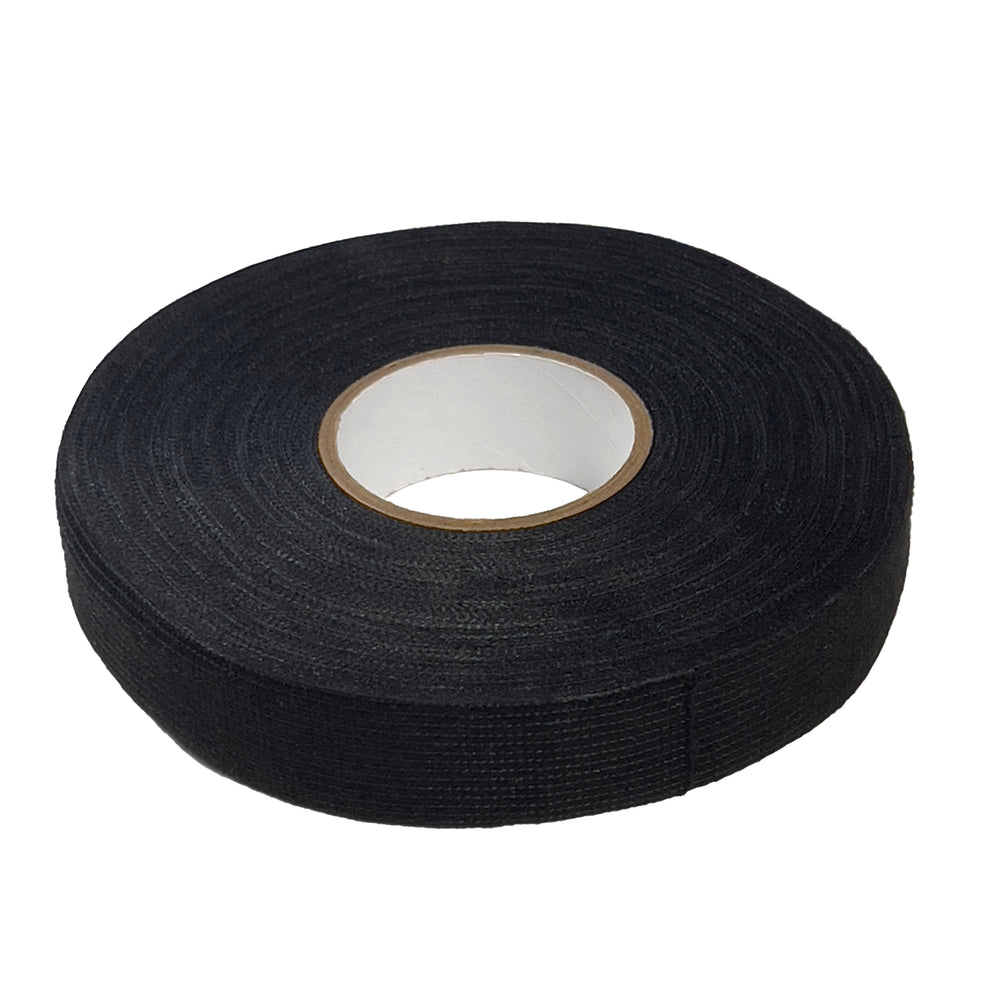 FOUR Connect PET Fleece Tape, W:19mm, L:25m/roll, black color, tearable