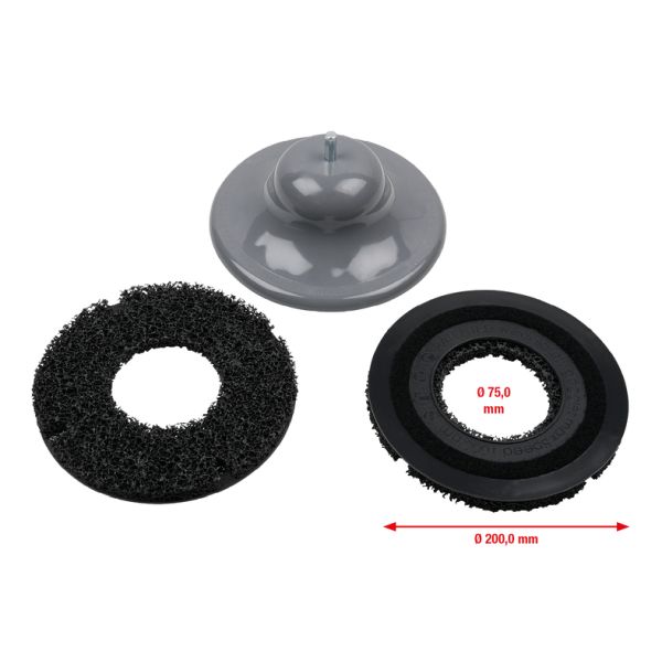 KS TOOLS hjulnavslipsats, Ø 200 mm, 3-delars