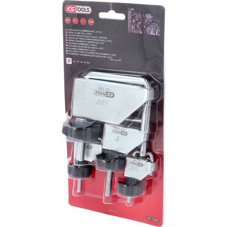 KS TOOLS slangklämsats, 4-delars