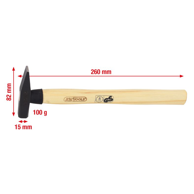 KS TOOLS Låssmedshammare 180g