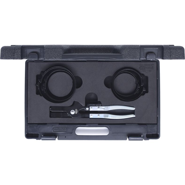 KS TOOLS Kolvring-spännbandsats, 7-delars