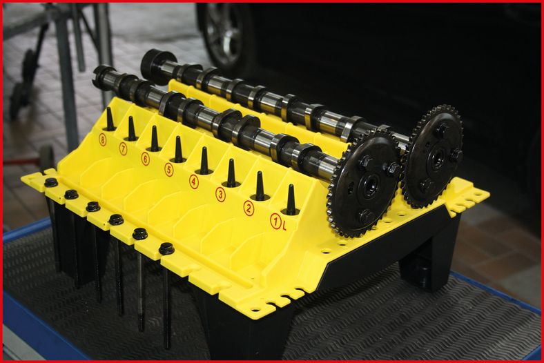 KS TOOLS Delförvaring för cylinderhuvudskomponenter