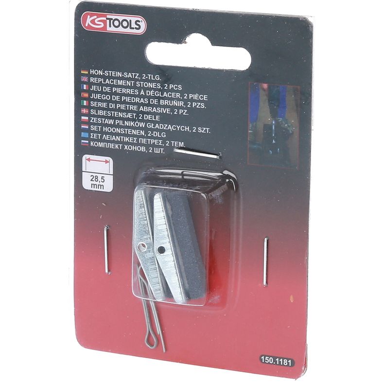 KS TOOLS Hon-sten-sats längd: 28,8 mm, för 150.1180, 2-delars