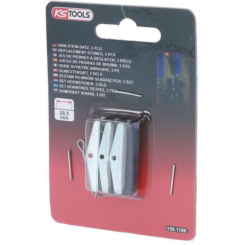 KS TOOLS Hon-sten-sats längd: 28,8 mm, för 150.1185, 3-delars