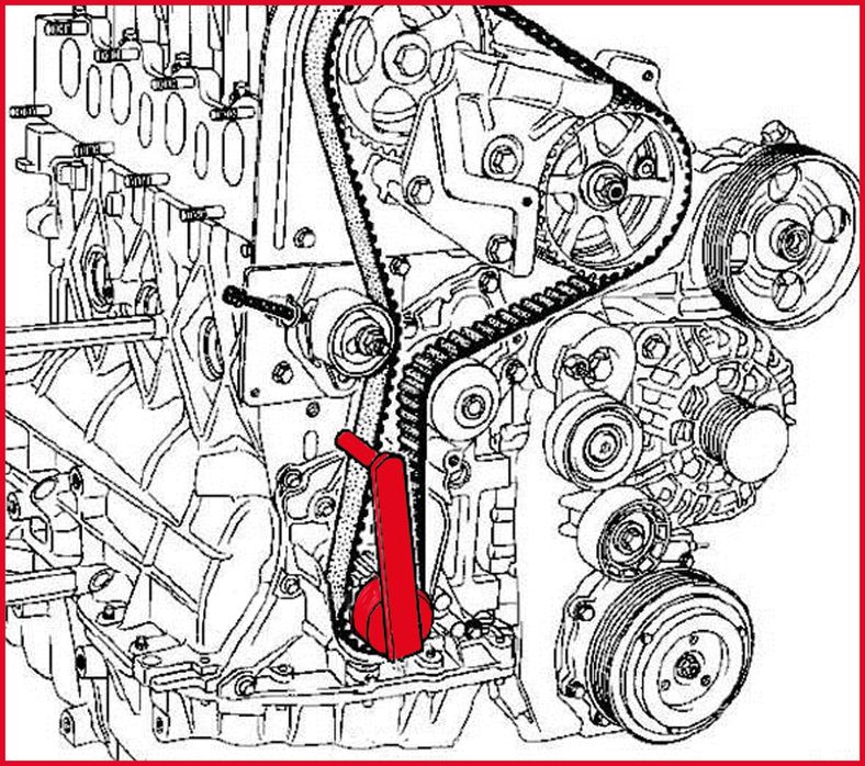 KS TOOLS Renault styrrem-spännverktyg KS400.9023