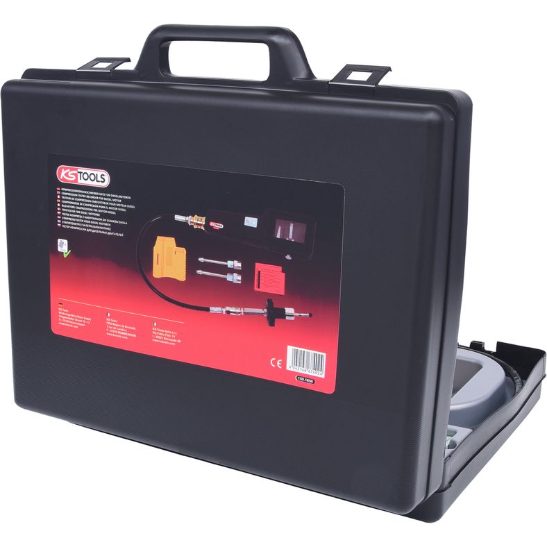 KS TOOLS Kompressions-trycktestare för bensinmotorer med diagramskrivare,