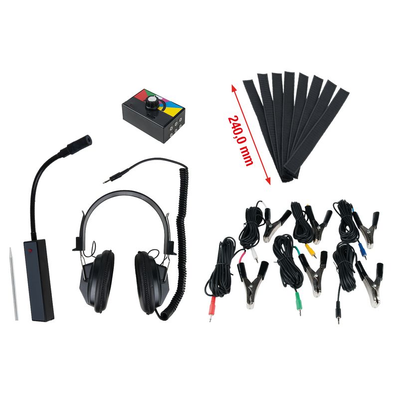 KS TOOLS ektroniskt professionellt stetoskop 18-delars