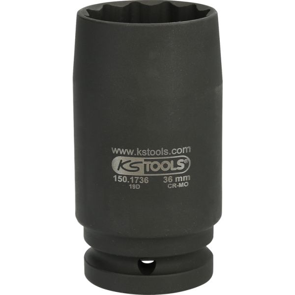 KS TOOLS 3/4" 12-kants krafthylsa 36mm