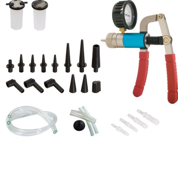 KS TOOLS Nyttofordon tryck-och undertryckspumpsats 7-delars