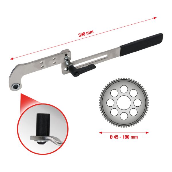 KS TOOLS Universell låsverktyg/mothållare för kamaxelhjul