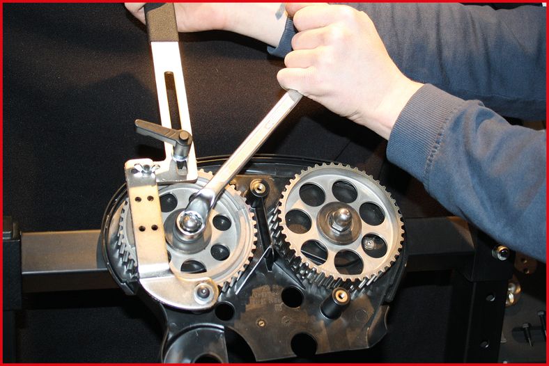 KS TOOLS Universell låsverktyg/mothållare för kamaxelhjul