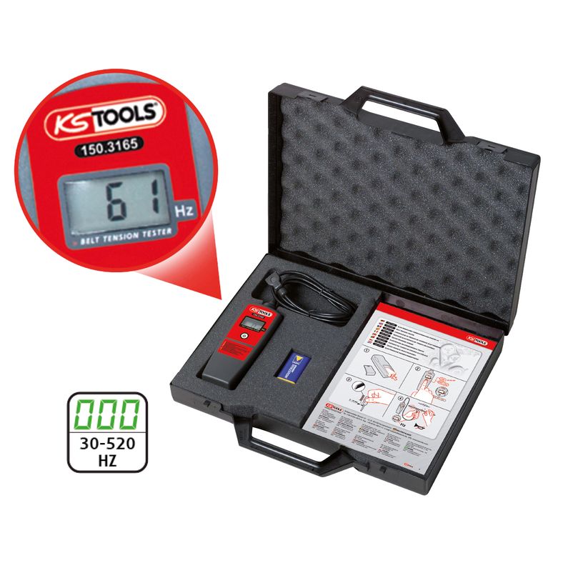 KS TOOLS elektronisk remspänningstester HZ