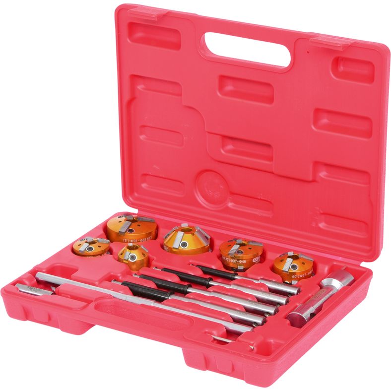 KS TOOLS Universell ventilfräs-sats för ventilsitsbearbetning, 11-delars