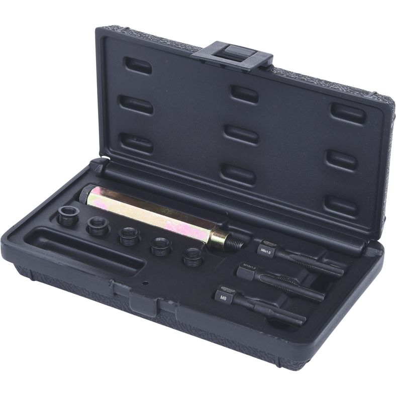 KS TOOLS THREADfix reparationssats M8x1 f.glödstift, 9-delars