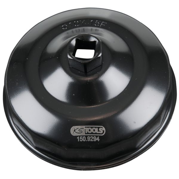 KS TOOLS 1/2" oljefilter-nyckel, 107mm