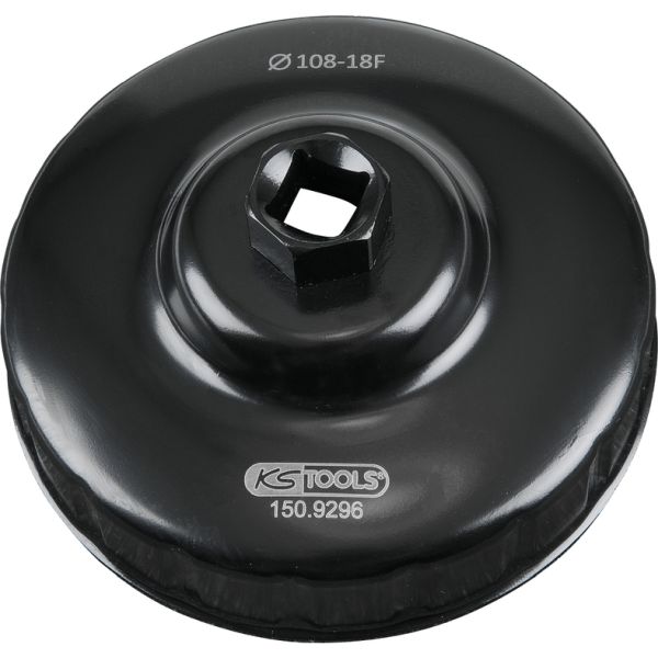 KS TOOLS 1/2" oljefilter-nyckel, 108 MM