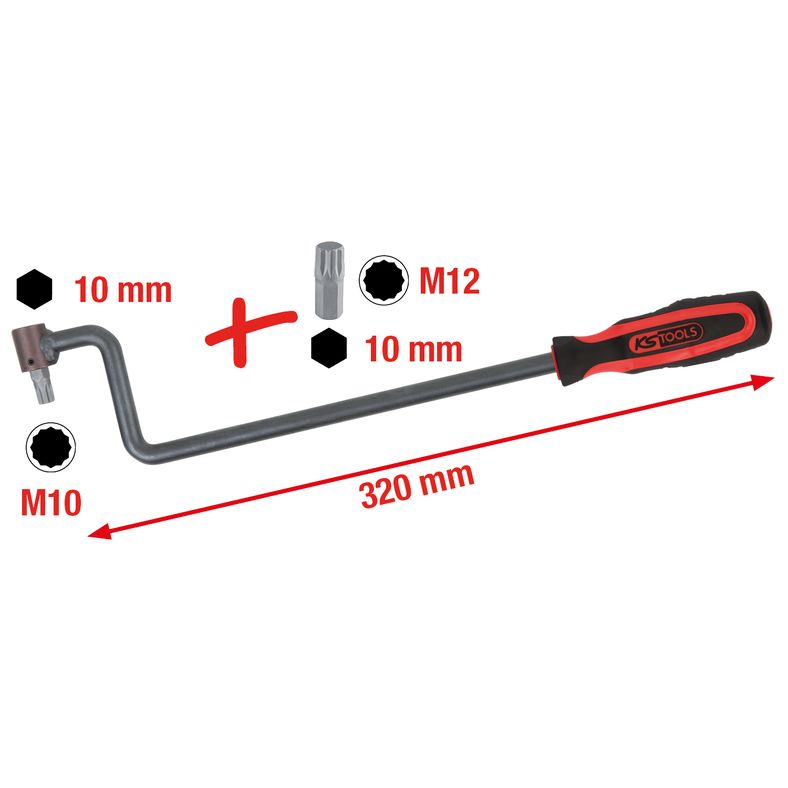 KS TOOLS Spårinställningsnyckel för Mercedes, 3-delars KS150.9470