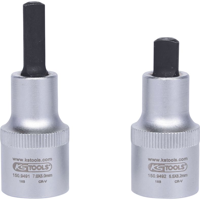 KS TOOLS 1/2" flänssats, 2-delars, 5-5,5mm