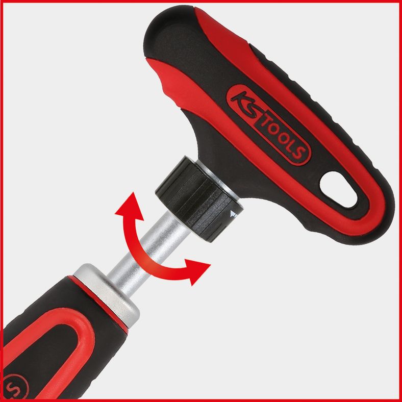 KS Tools ERGOTORQUEmax Skruvmejselsats med Slagkappa – 13 delar