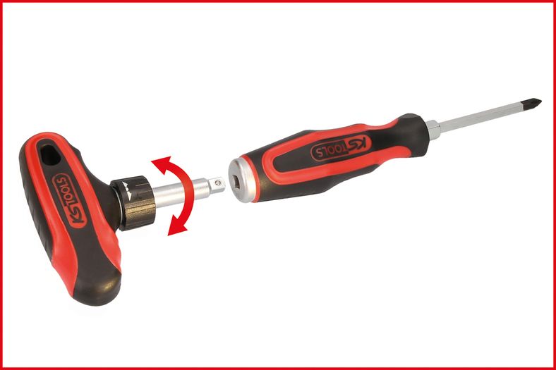 KS Tools ERGOTORQUEmax Skruvmejselsats med Slagkappa – 13 delar