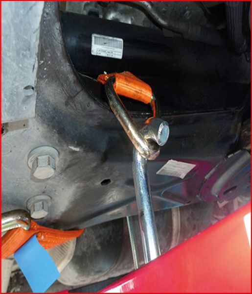 KS TOOLS Universal motorstödsbalksats, 4-delars