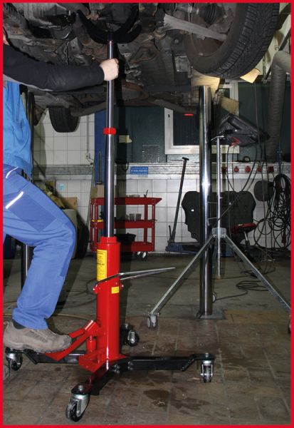 KS TOOLS Hydraulisk enhetsdomkraft med bord, 500 kg