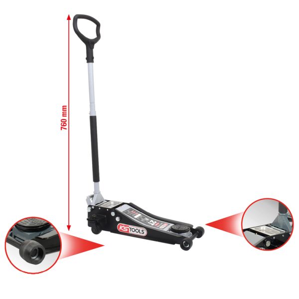 KS TOOLS ULTIMATEline hydraulisk stål-domkraft 2 ton