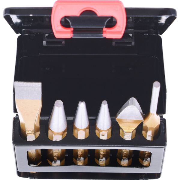 KS TOOLS Dorn och mejselsats