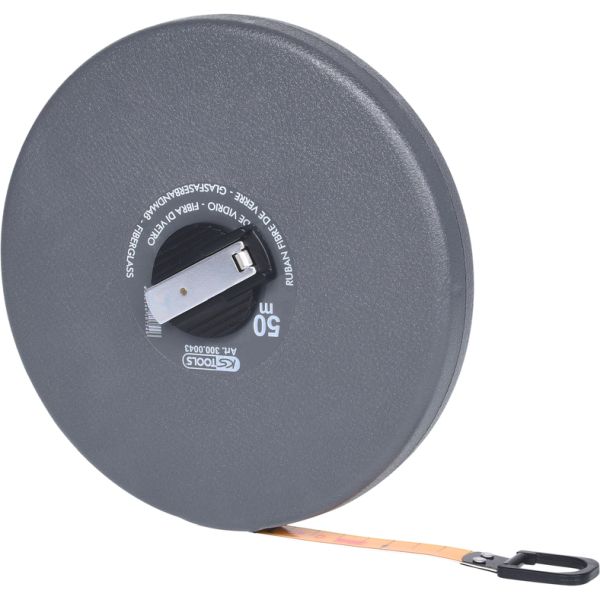 KS TOOLS måttband med plastband, 50m