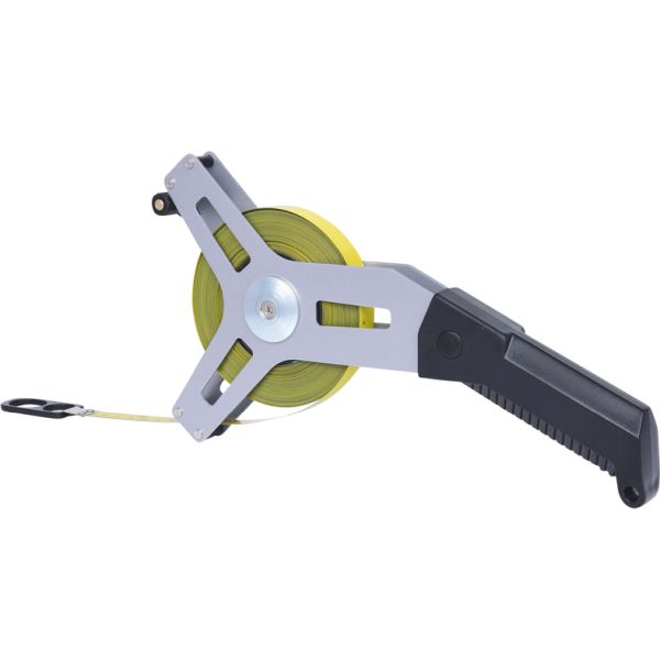 KS TOOLS okapslat måttband, med gult stålband, 30m