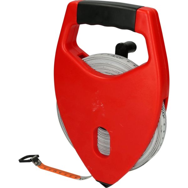 KS TOOLS okapslat måttband, med gult stålband, 50m