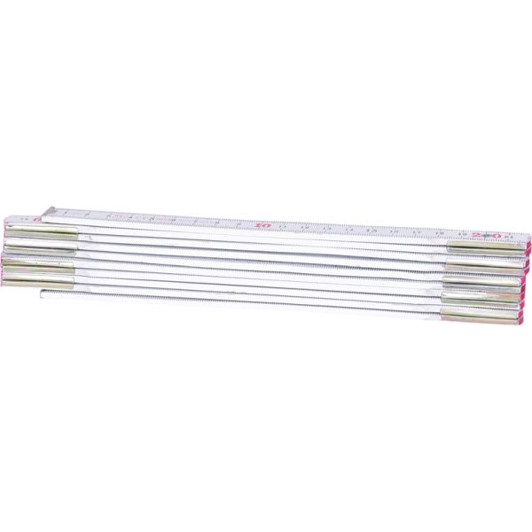 KS TOOLS tumstock i trä, vit, 2m