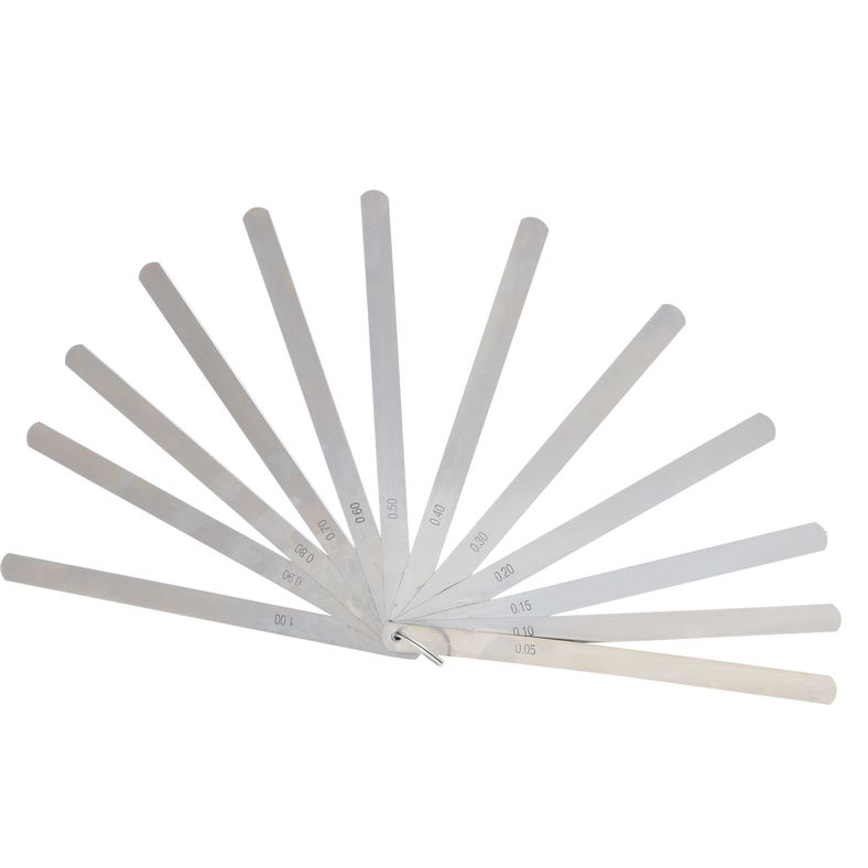 KS TOOLS Kolvspelmått, 13 blad, 0,05-1mm, 200mm lång