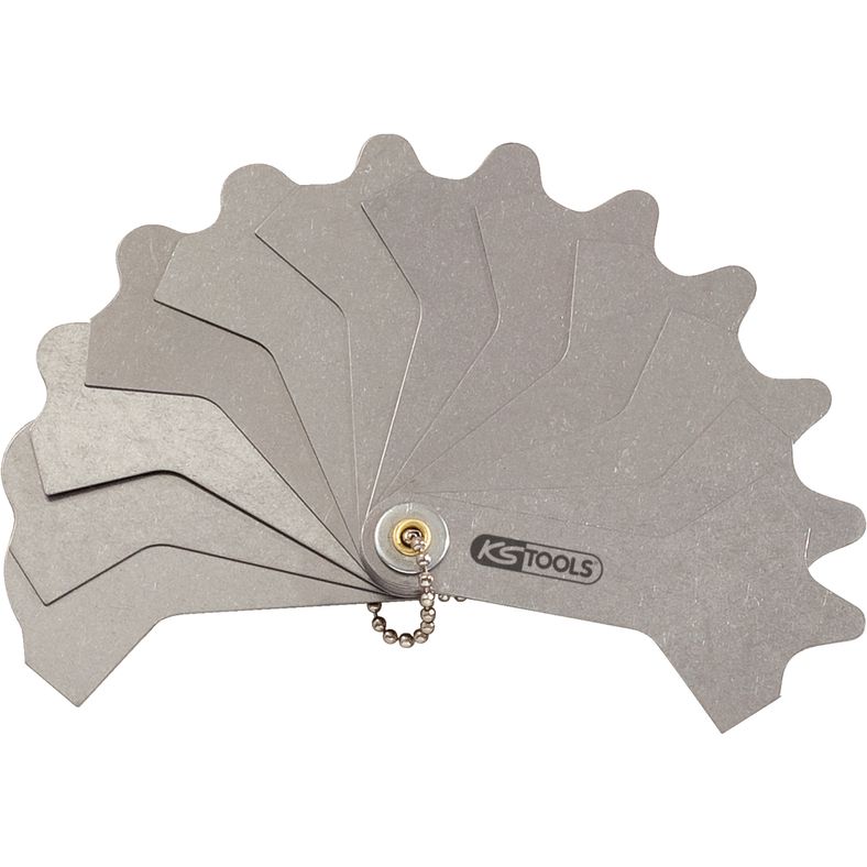 KS TOOLS Svetstrådmall, 12 blad, 3-12 mm