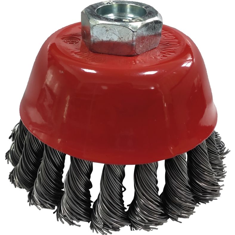 KS TOOLS Rostfri ståltrådskrukborste 0,5 mm, Ø 65 mm