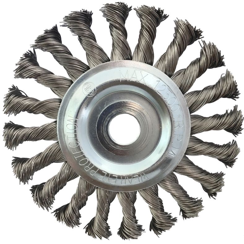 KS TOOLS rostfri ståltrådsrundborste 0,5mm, Ø 125mm