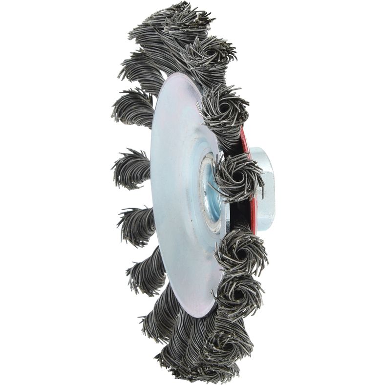 KS TOOLS kilformad ståltrådsrundborste 0,5mm, Ø 115mm