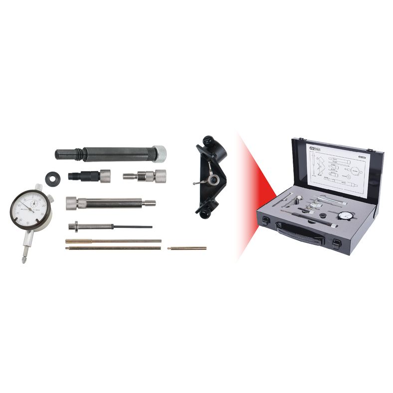 KS TOOLS Universell - diesel-insprutningspumpar-inställning-sats, 11-delar