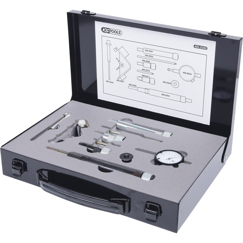 KS TOOLS Universell - diesel-insprutningspumpar-inställning-sats, 11-delar