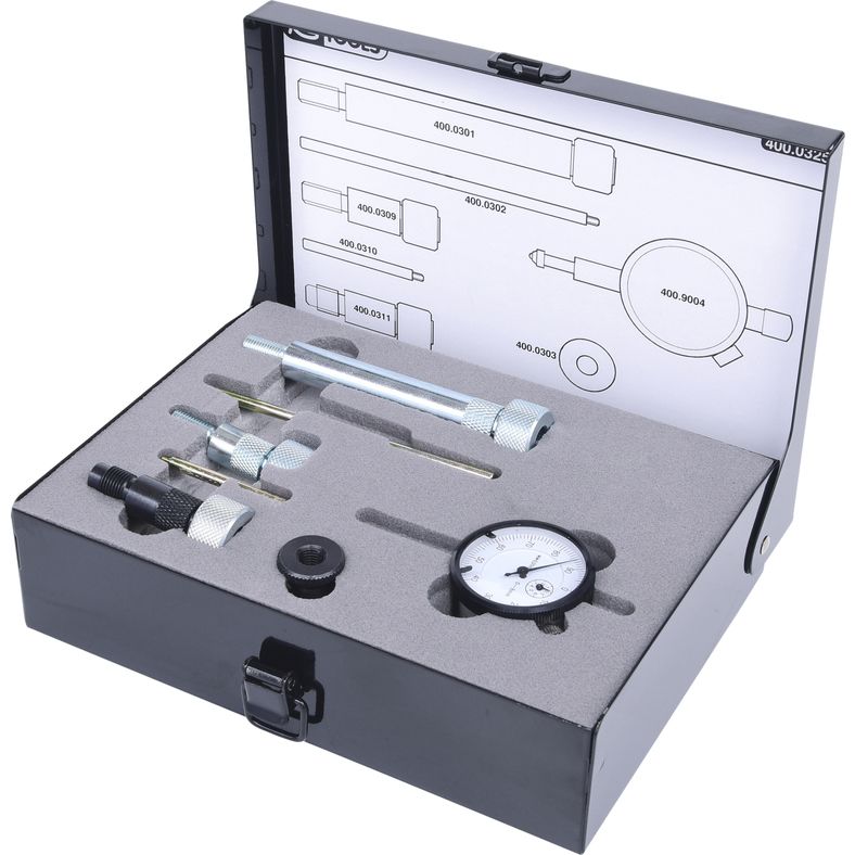 KS TOOLS Universell - diesel-insprutningspumpar-inställning-sats, 7-delar
