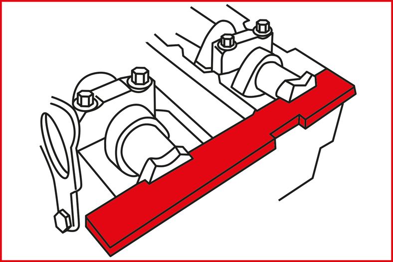 KS TOOLS Ford / Mazda - motorinställning-verktyg-sats, 18-delars