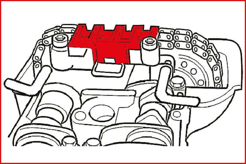 KS TOOLS Chrysler / Mercedes - motorinställning-verktyg-sats, 6-delars