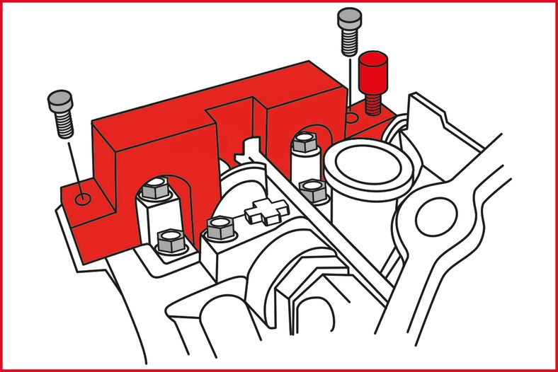 KS TOOLS Motorservice sats, 10 delar, KS400.1050