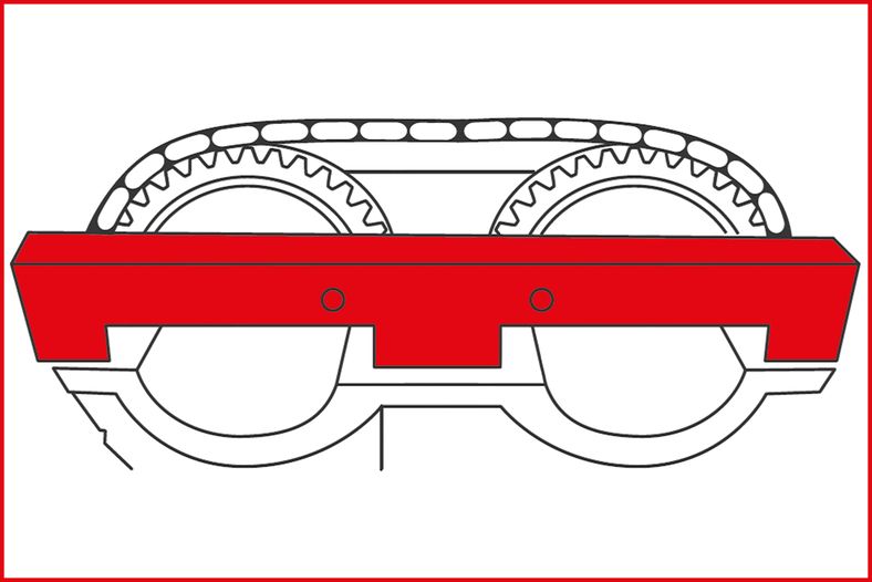 KS TOOLS Motorservice sats, 10 delar, KS400.1050