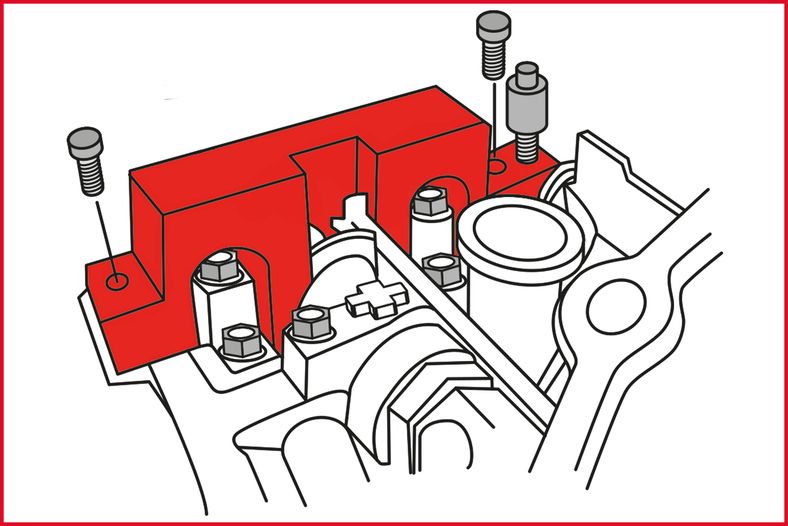 KS TOOLS BMW - motorinställning-verktyg-sats, 8-delars