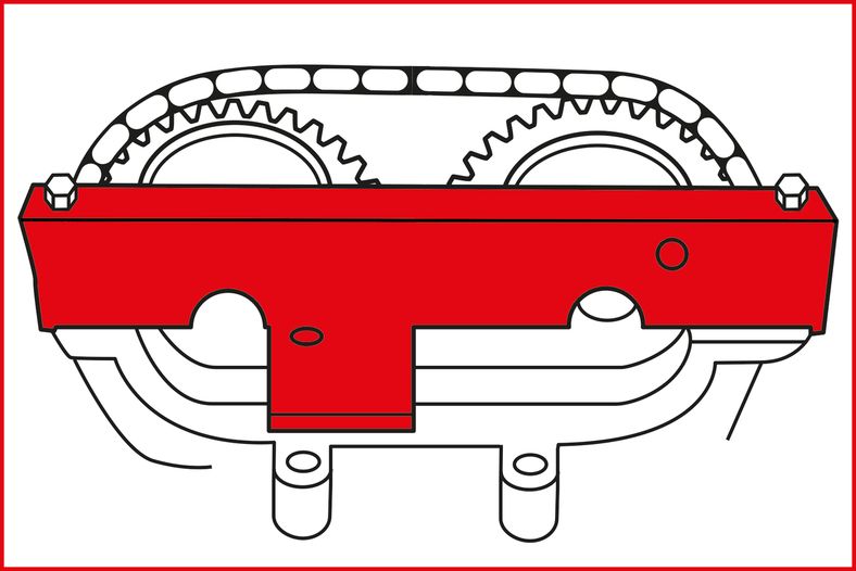 KS TOOLS BMW - motorinställning-verktyg-sats, 7-delars