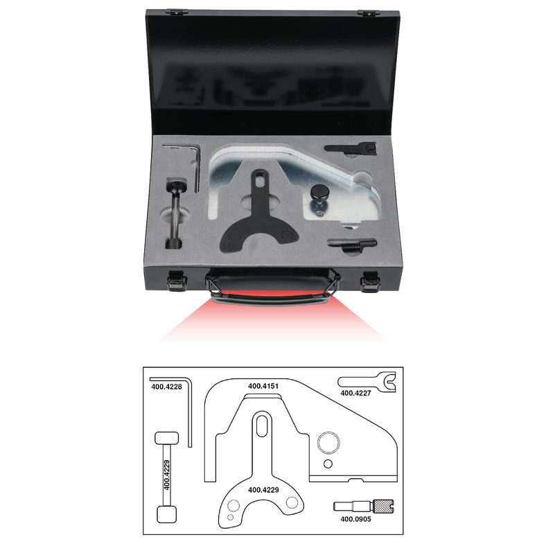 KS TOOLS Volvo - motorinstälning-verktyg-sats, 8-delars